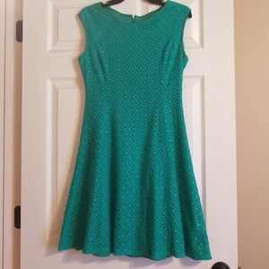 Jessica Howard teal eyelet dress